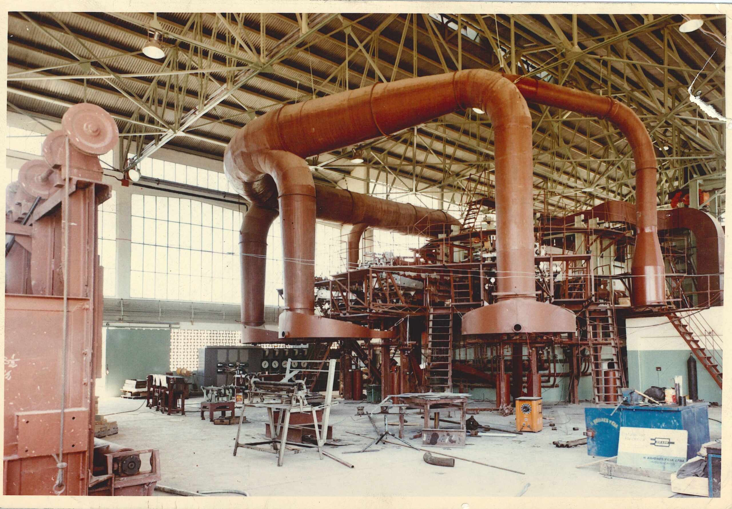 Imagen antigua de la cristalería Cristalchile