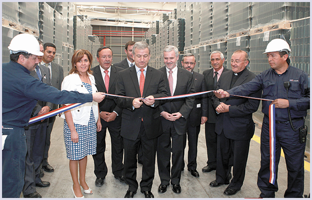 Inauguración de planta Llay Llay Cristalchile