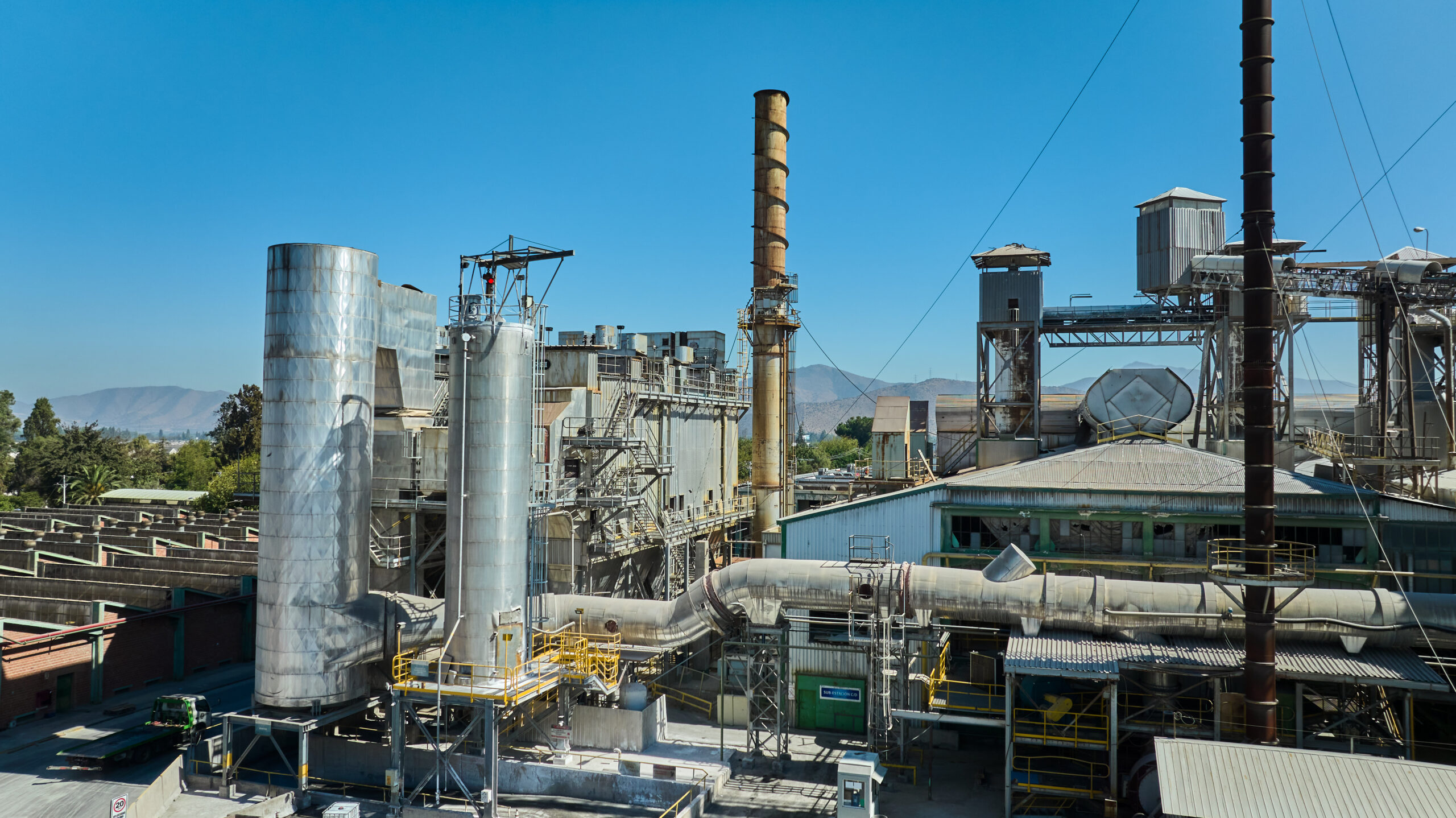 Imagen aérea de planta Cristalchile