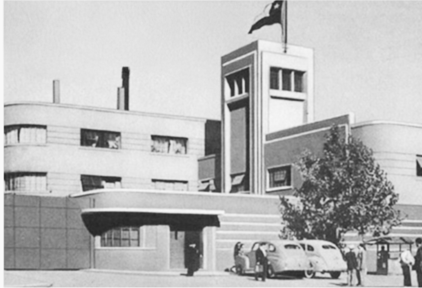 Imagen antigua de la cristalería Cristalchile